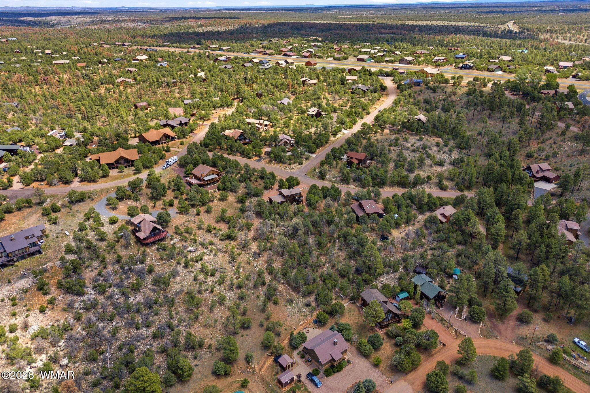 2806 Sky Hawk Drive Overgaard, AZ 85933 - Photo 40 of 43 an aerial view of residential houses with city view