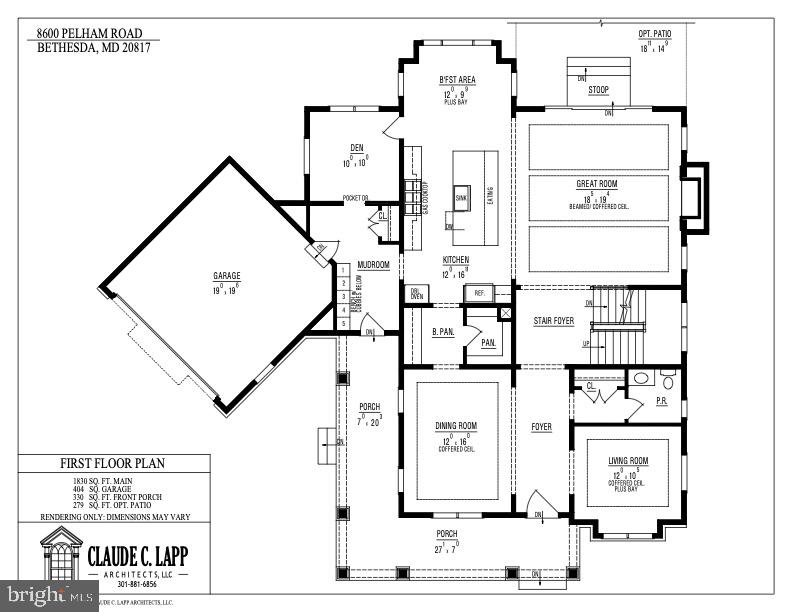8600 Pelham Road Bethesda, MD 20817 - Photo 24 of 26 Main Level Floor Plan