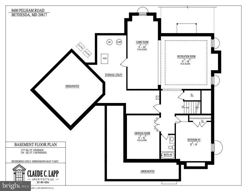 8600 Pelham Road Bethesda, MD 20817 - Photo 26 of 26 Lower Level Floor Plan