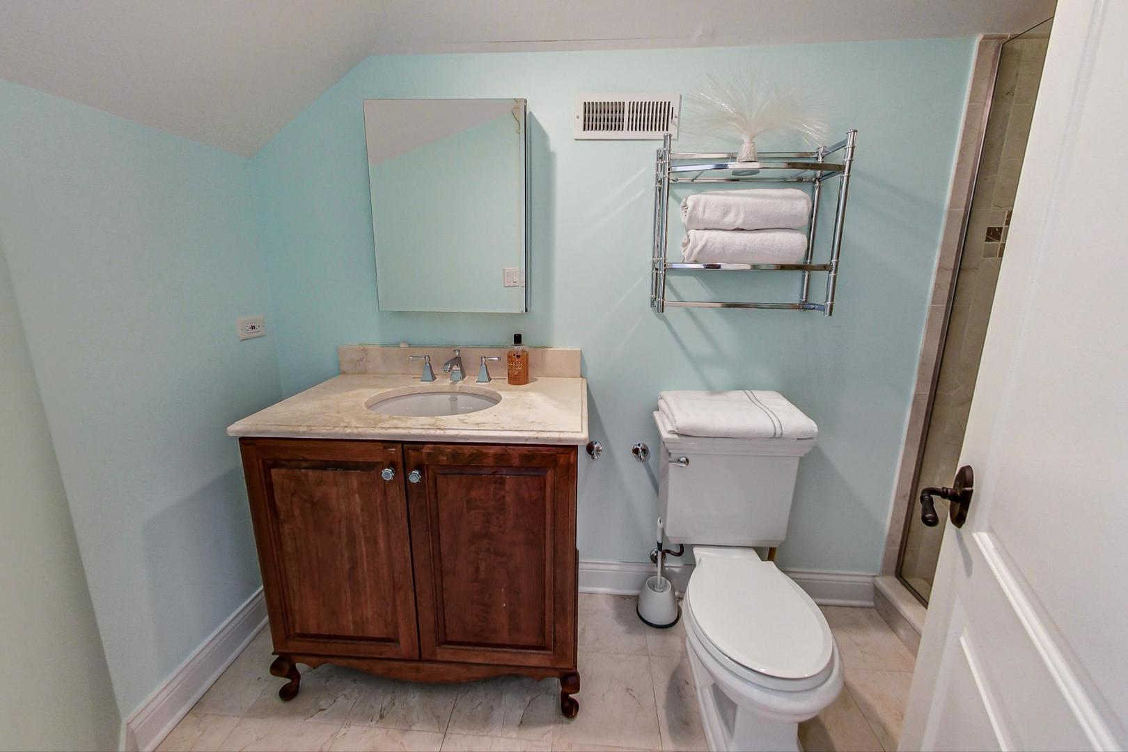 819 Redbud Lane Wilmette, IL 60091 - Photo 55 of 70 a bathroom with a sink and a toilet