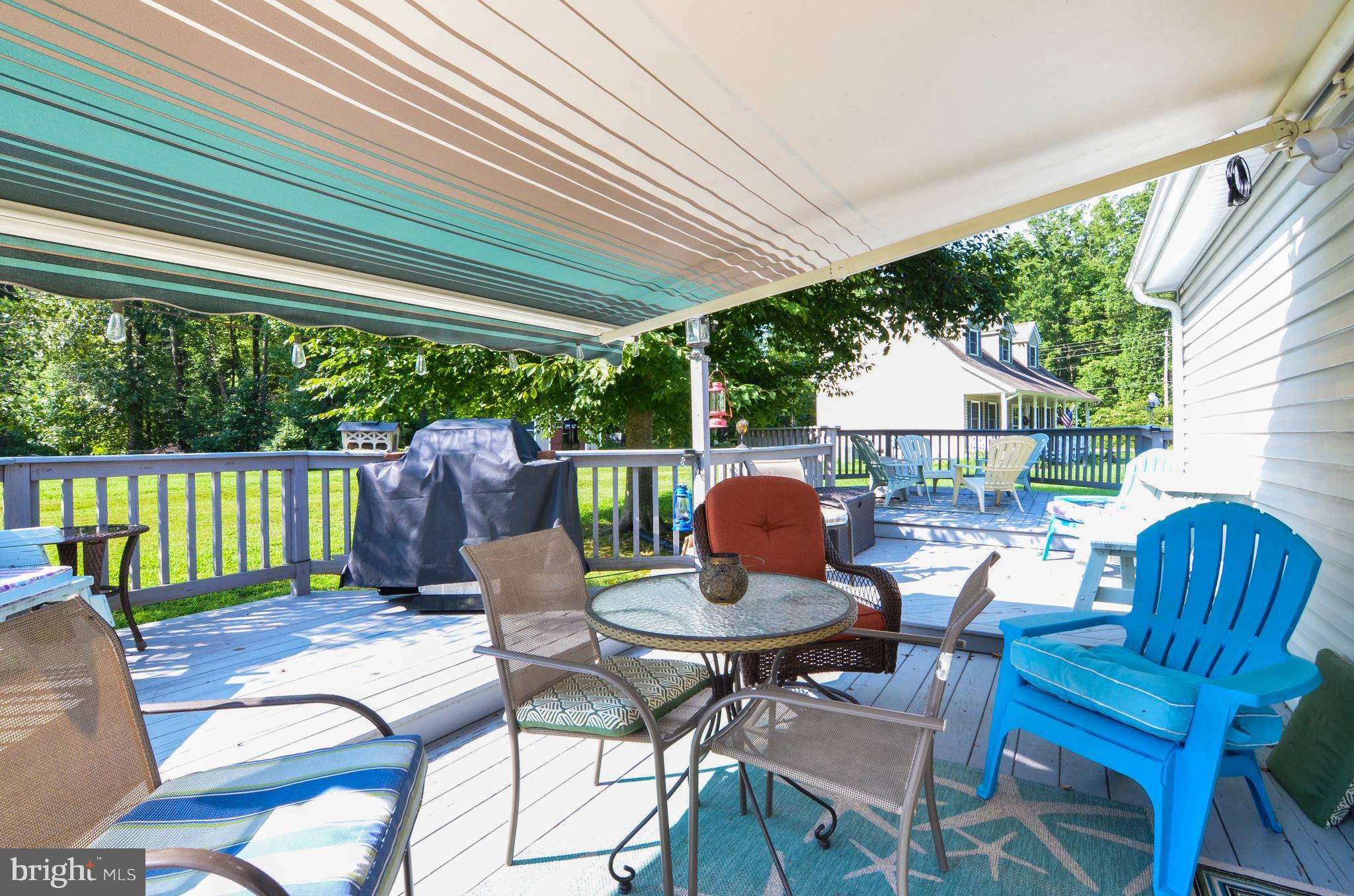 293 Chrystal Road Colonial Beach, VA 22443 - Photo 10 of 26 Deck with Awning