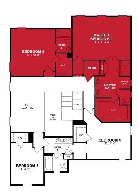 1229 Gannett Road Mount Pleasant, SC 29464 - Photo 35 of 35 Second Floor Plan