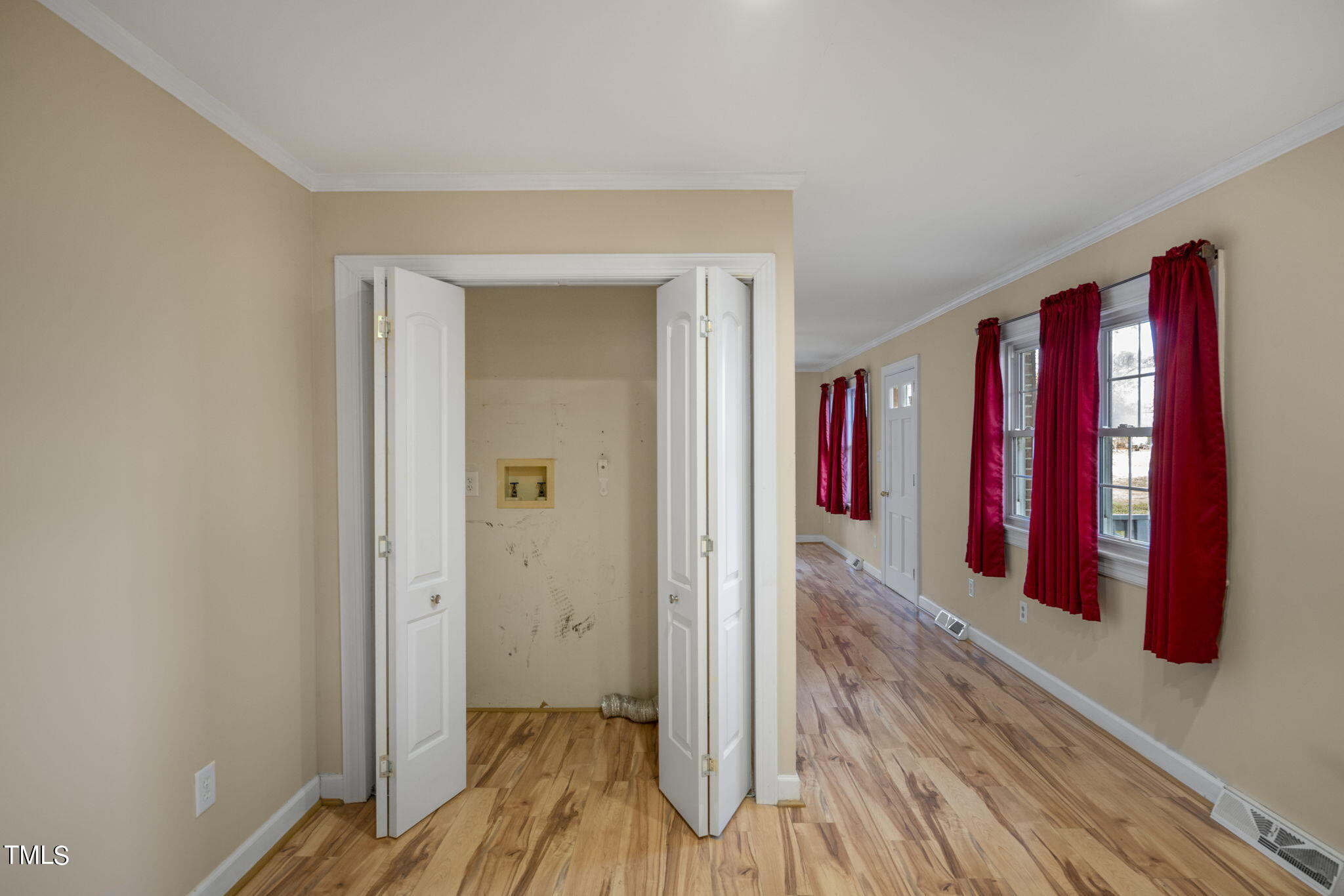 13573 Old Smithfield Road Sims, NC 27880 - Photo 21 of 33 a view of a room with wooden floor and closet