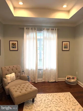 a bedroom with a bed and furniture