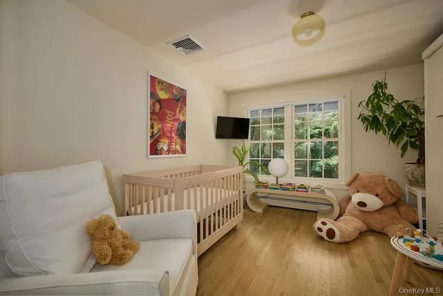 a living room with furniture and window