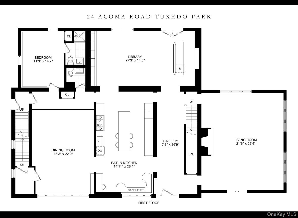 24 Acoma Road Tuxedo Park, NY 10987 - Photo 37 of 44 a picture of a floor plan