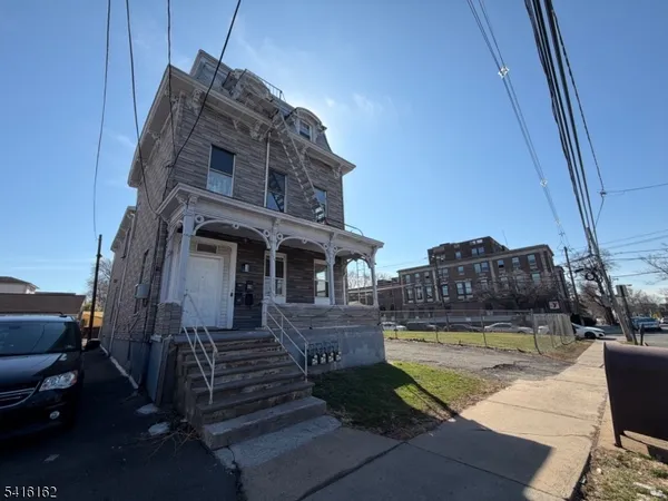 a view of a large building with many windows