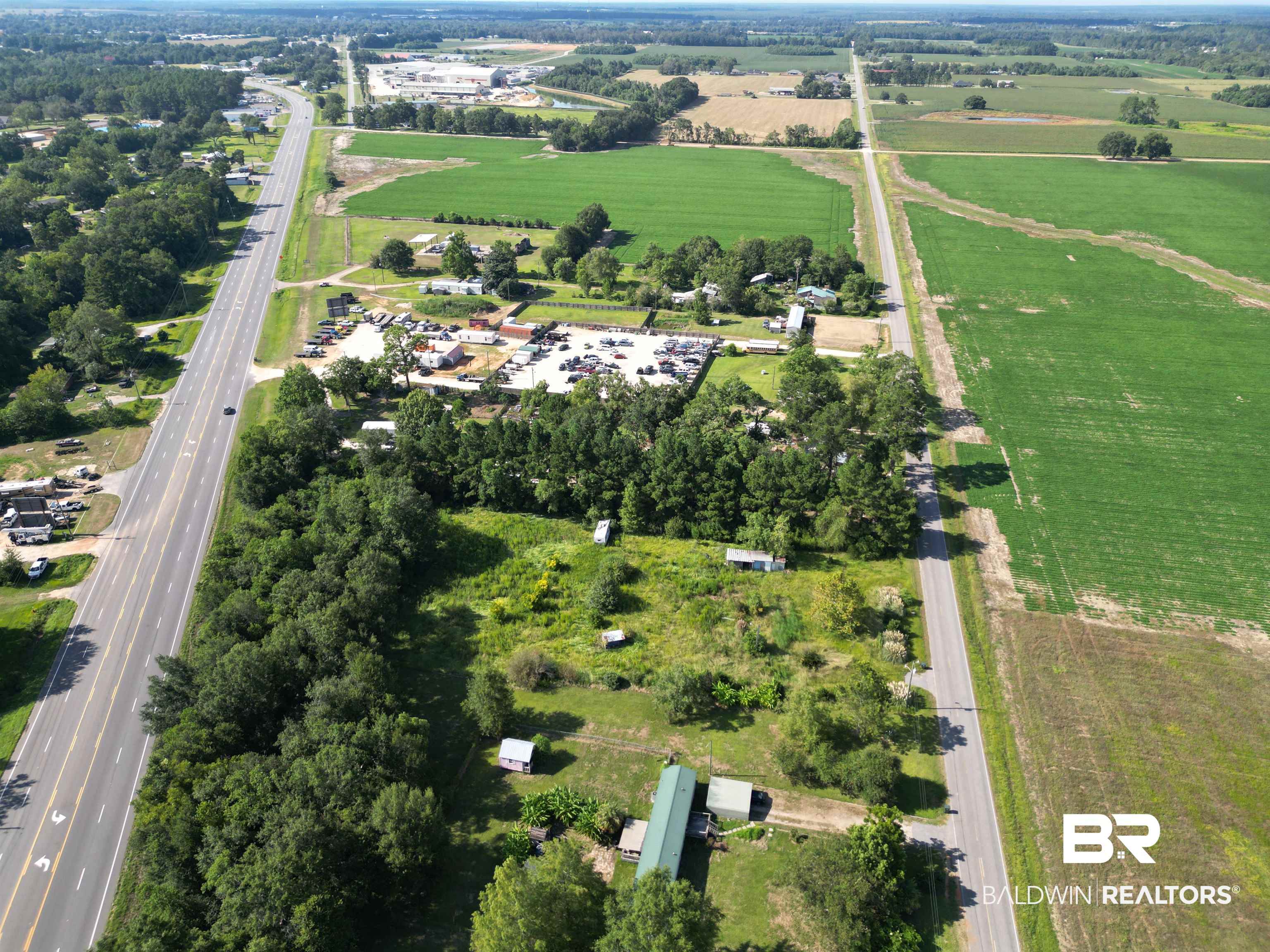 25623 Cabinet Shop Road Loxley, AL 36551 - Photo 5 of 7 Birds eye view of property with a rural view