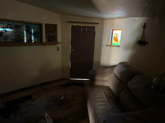 a view of a house with a street