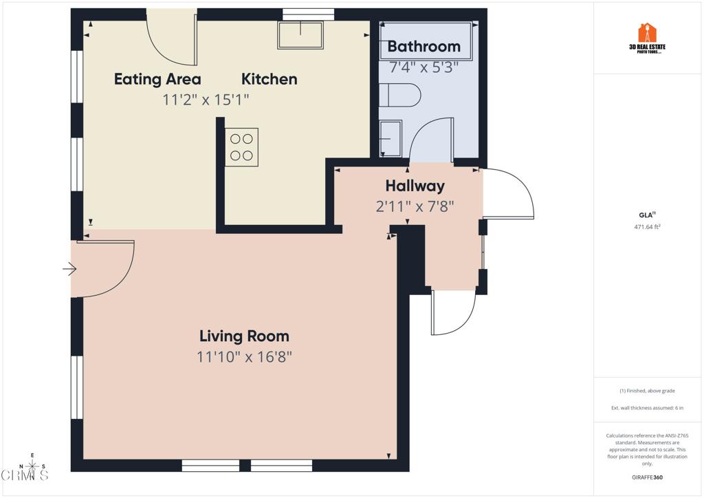 524 West Almond Street Compton, CA 90220 - Photo 14 of 15 Floorplan