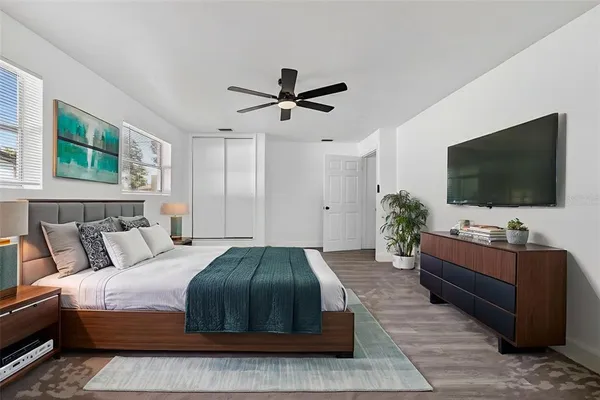 an aerial view of tennis court