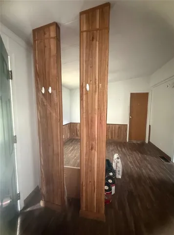 a view of livingroom with furniture and wooden floor