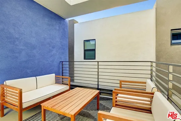 a view of a outdoor seating area