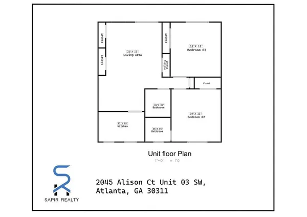 $995 | 2045 Alison Court Southwest, Unit 3, Atlanta, GA 30311