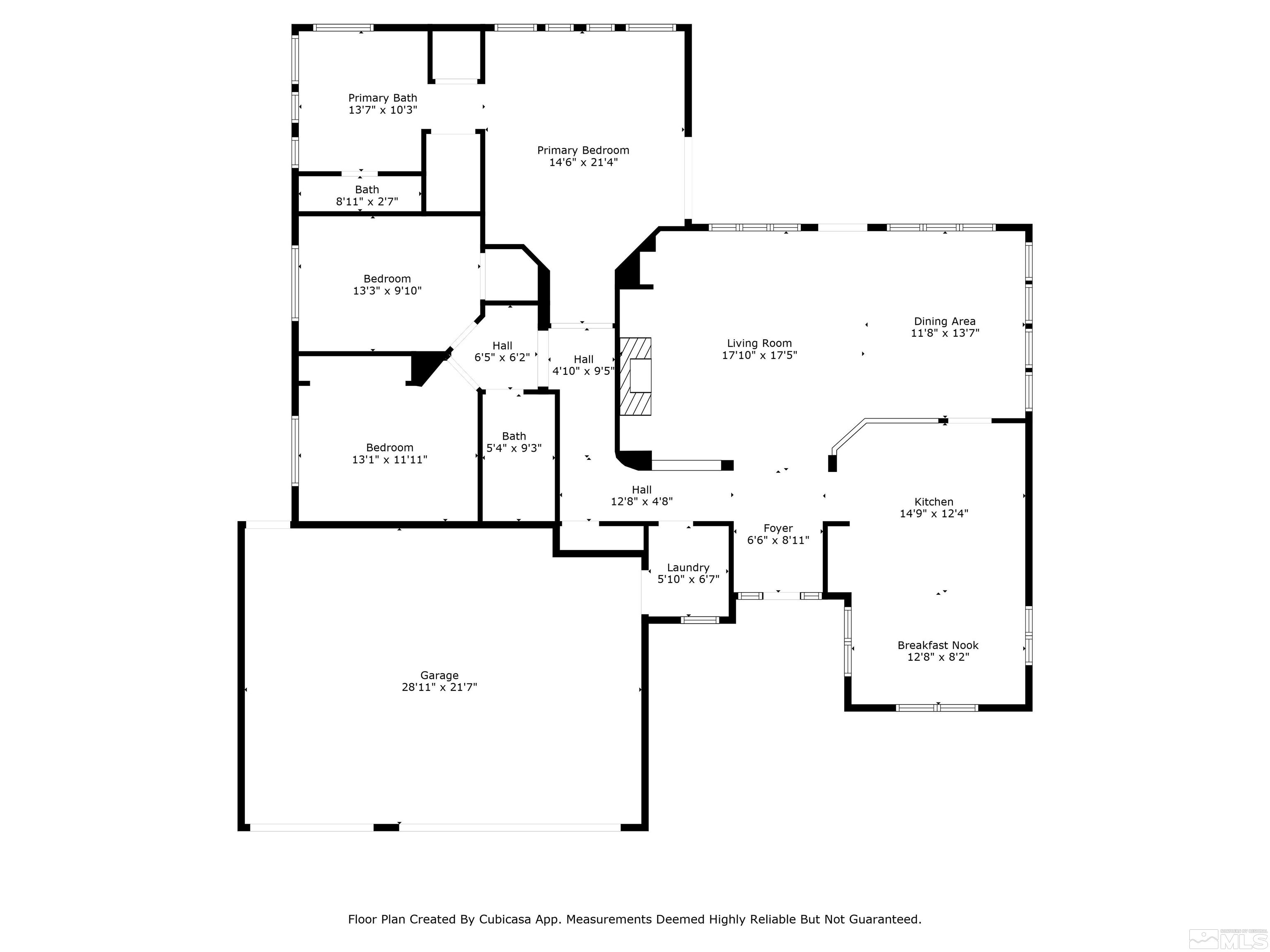 9705 Rolling Rock Court Reno, NV 89521 - Photo 4 of 19 a picture of floor plan