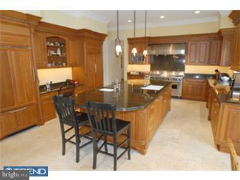 401 Huston Road Radnor, PA 19087 - Photo 9 of 12 a kitchen with stainless steel appliances kitchen island granite countertop dining table chairs and a refrigerator