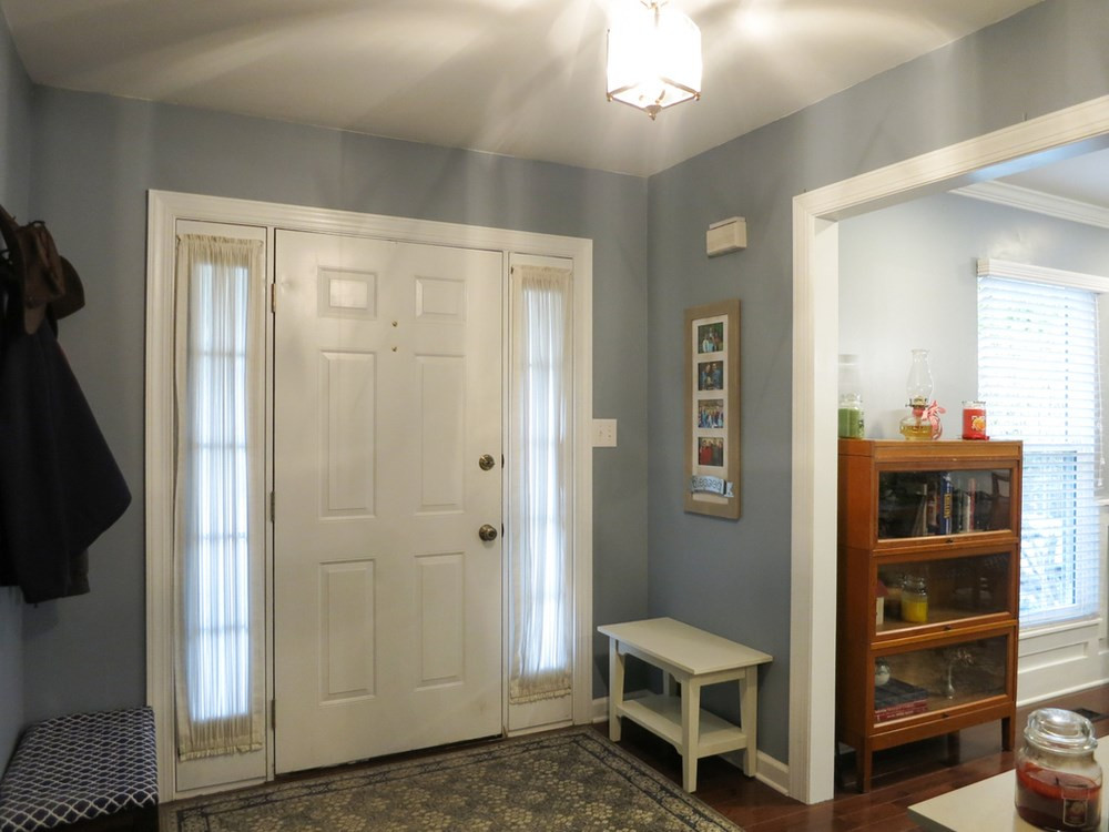 4516 Wingate Drive Raleigh, NC 27609 - Photo 3 of 25 The gracious Foyer w/hardwood flr & coat closet opens to the formal Dining Rm. Foyer