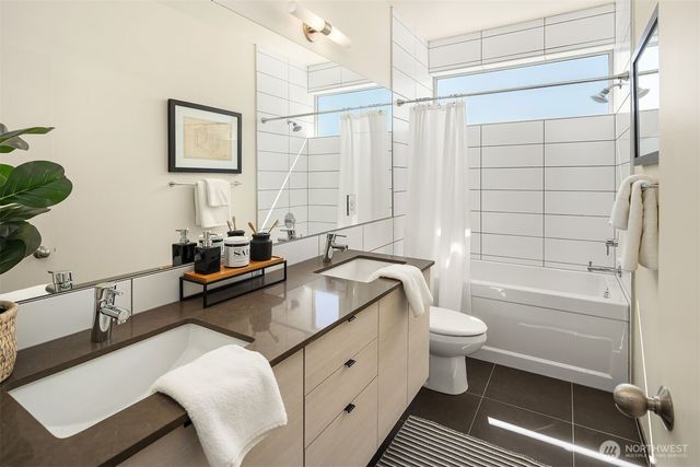 an aerial view of a city