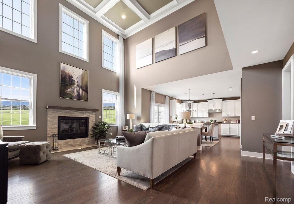 50639 Scarborough Road Canton, MI 48188 - Photo 2 of 12 Stunning two-story great room with cozy fireplace