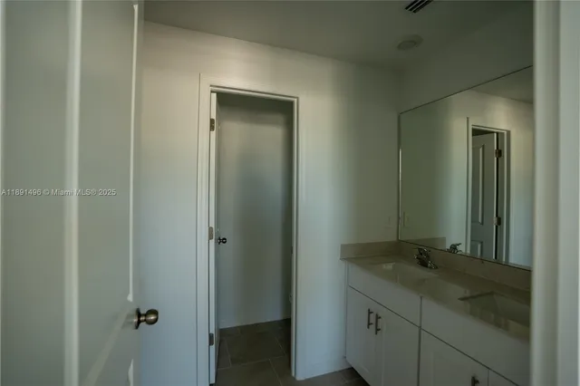 a view of closet area