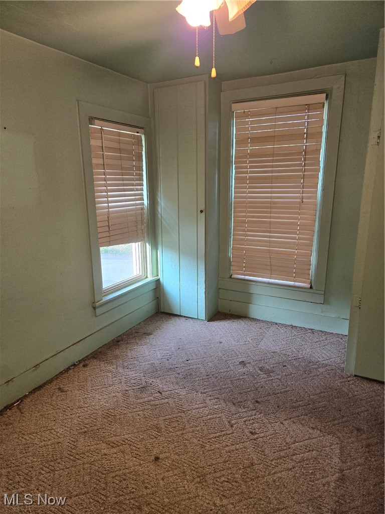 7968 River Styx Road Medina, OH 44256 - Photo 18 of 27 Spare room with ceiling fan and carpet floors