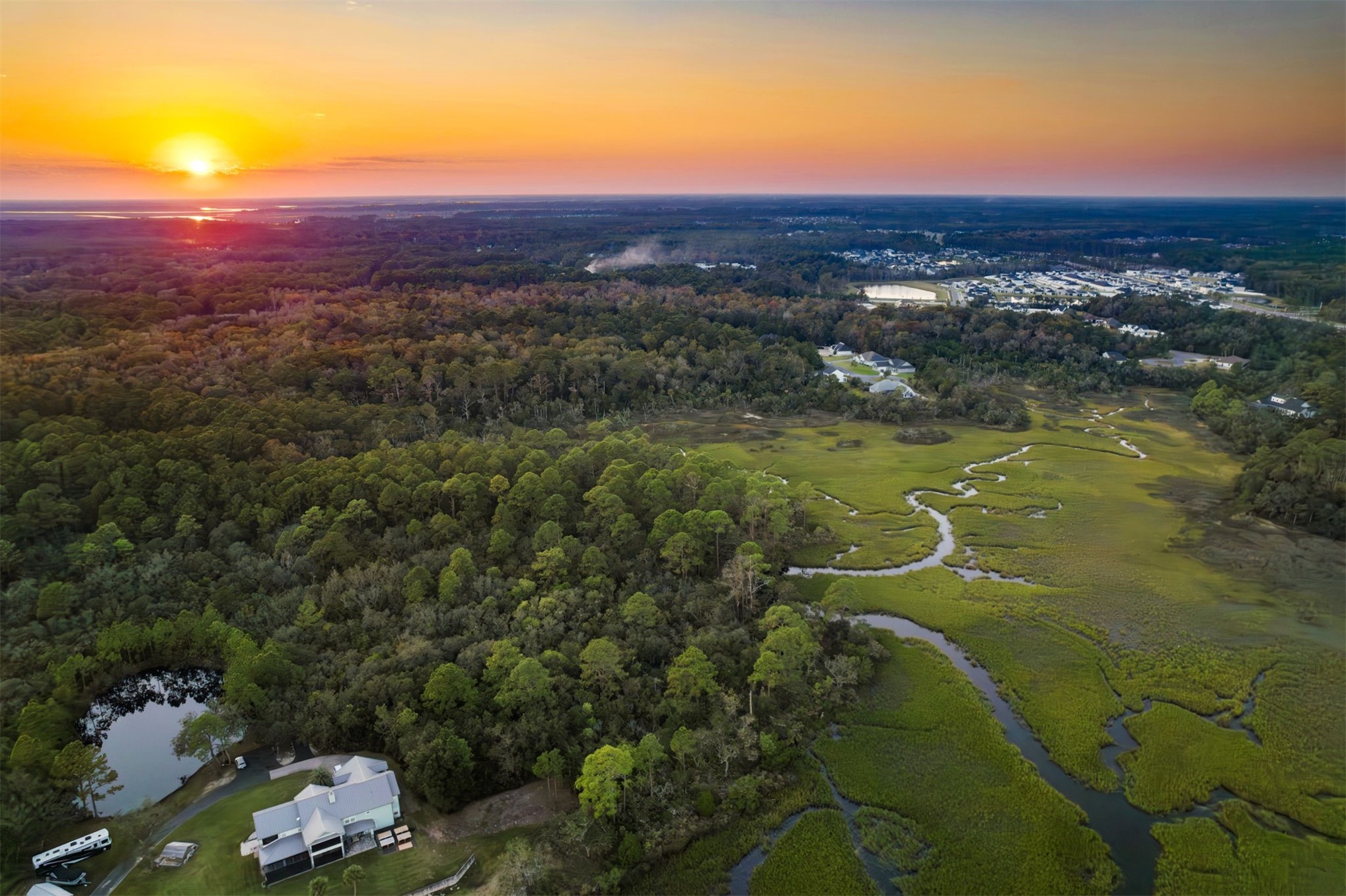 0 Mango Lane Fernandina Beach, FL 32034 - Photo 2 of 30 a view of a lake with a city