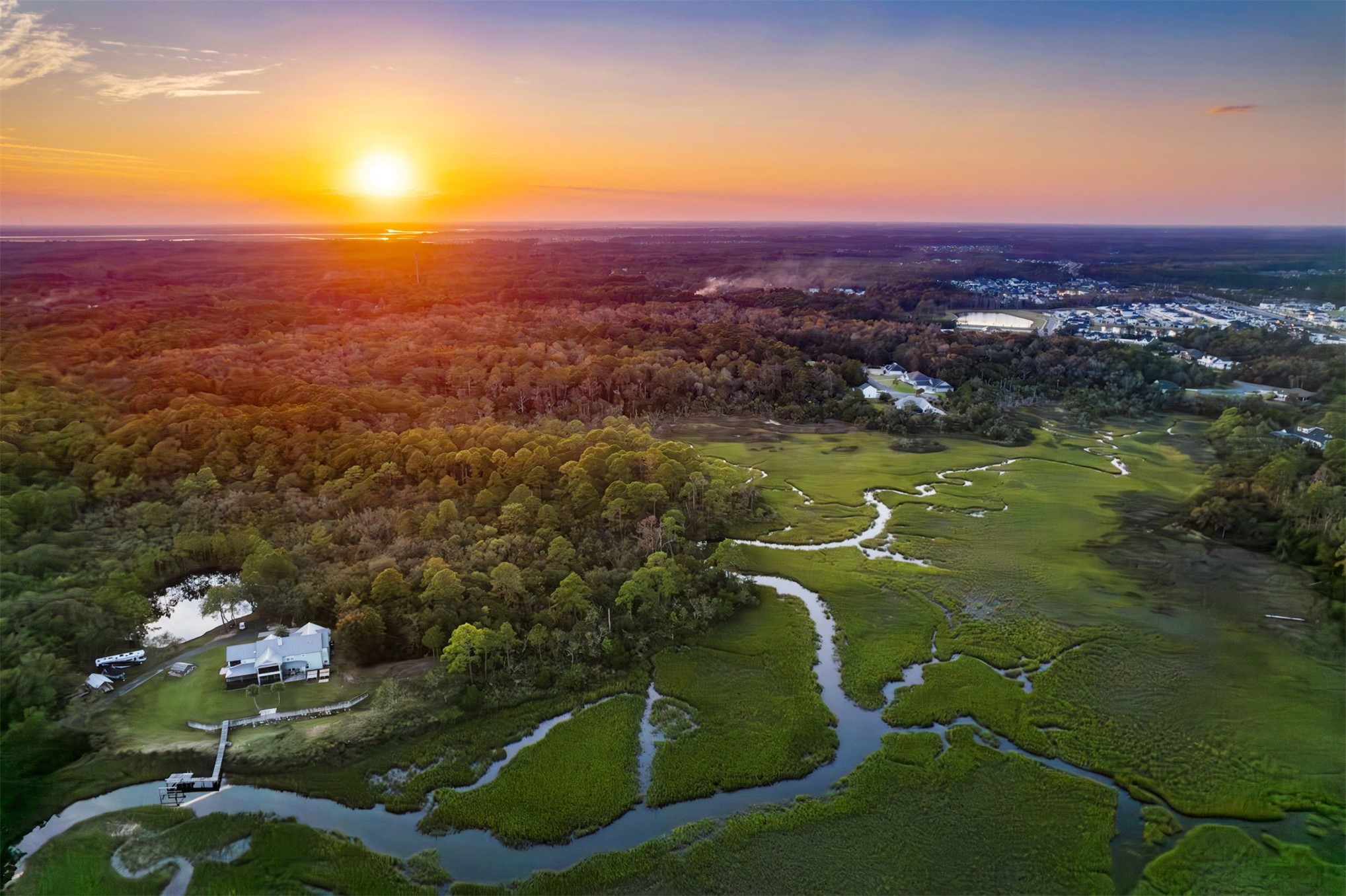 0 Mango Lane Fernandina Beach, FL 32034 - Photo 7 of 30 a view of a lake with a city