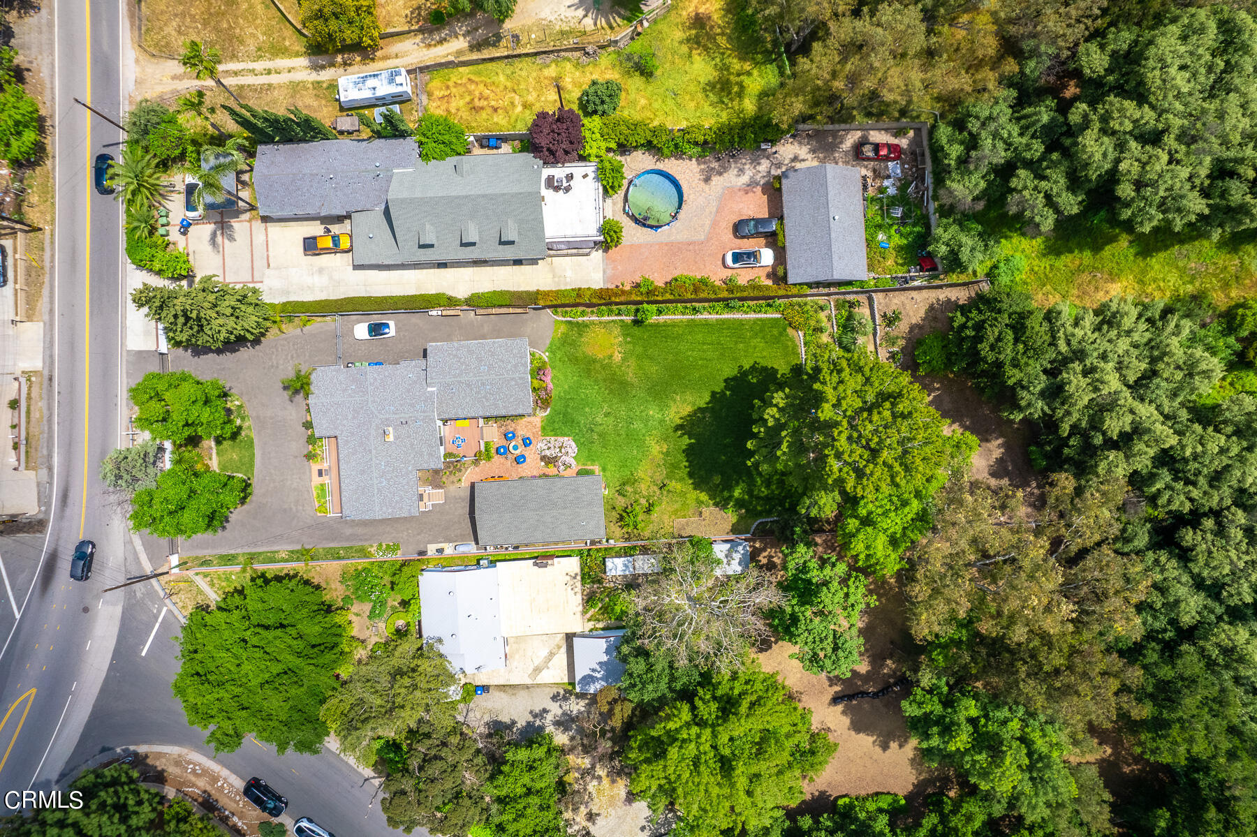 9765 Tujunga Canyon Boulevard Tujunga, CA 91042 - Photo 42 of 51 an aerial view of a house with outdoor space swimming pool and outdoor seating