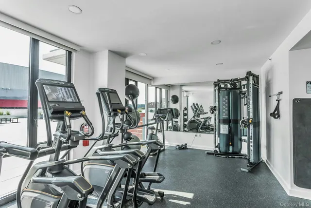 a view of a terrace with