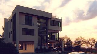 a view of a house with a house