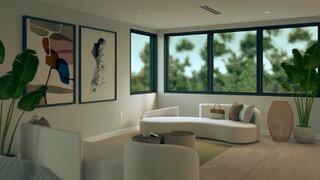 28587 Peg Leg Road Summerland Key, FL 33042 - Photo 9 of 25 a living room with furniture and a floor to ceiling window