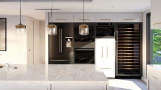 28587 Peg Leg Road Summerland Key, FL 33042 - Photo 10 of 25 a kitchen with a refrigerator and a stove top oven