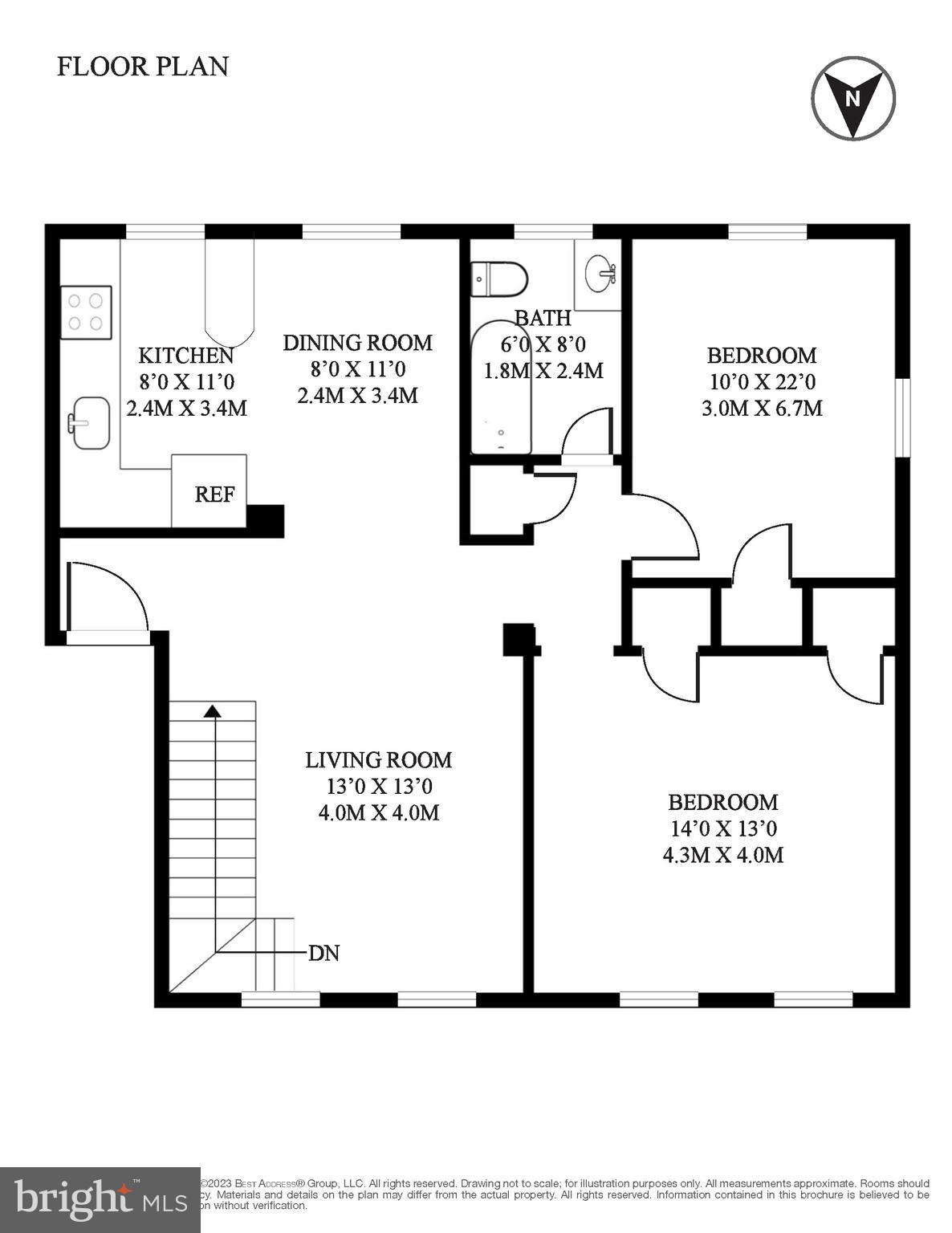 2716 Ordway Street Northwest, Unit 2 Washington, DC 20008 - Photo 49 of 50 Main Level Floor Plan