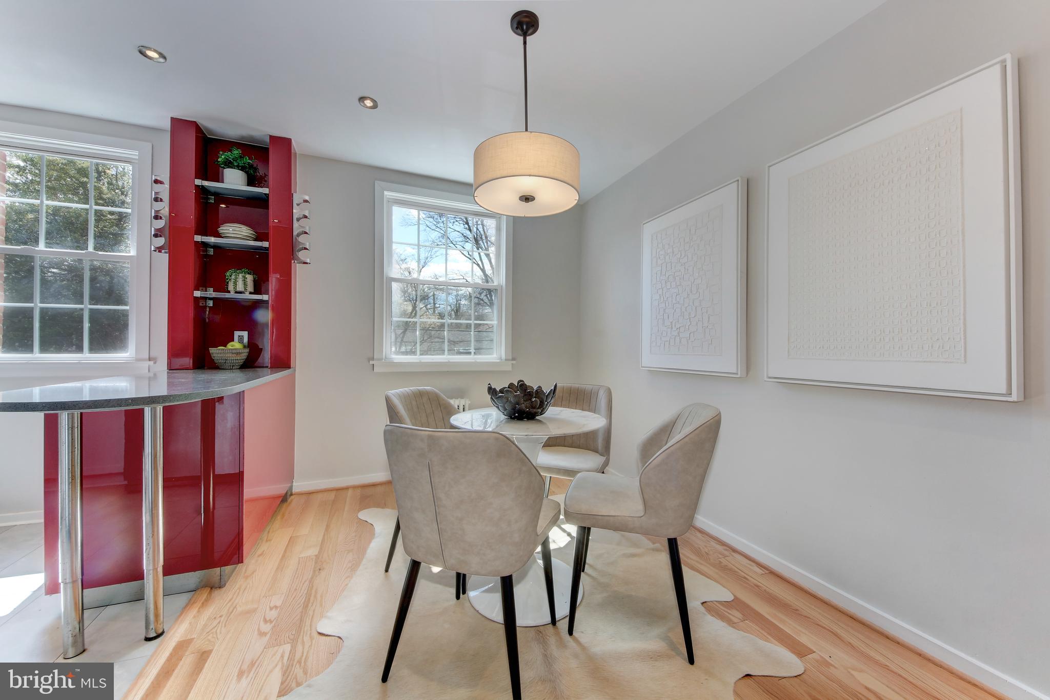 2716 Ordway Street Northwest, Unit 2 Washington, DC 20008 - Photo 7 of 50 Dining room is open to kitchen