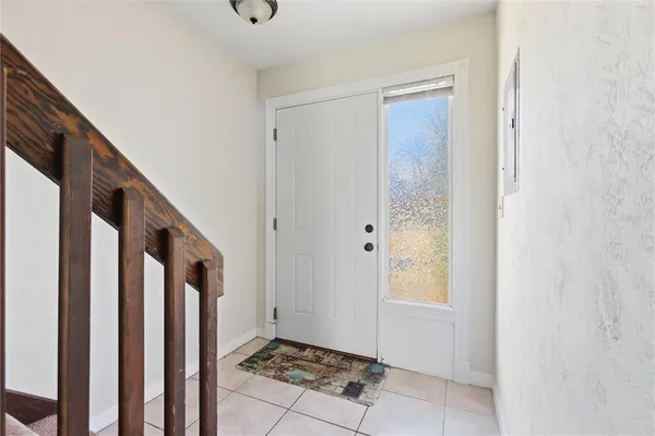 a view of an entryway door