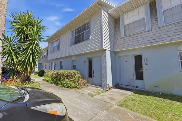 a house view with a outdoor space