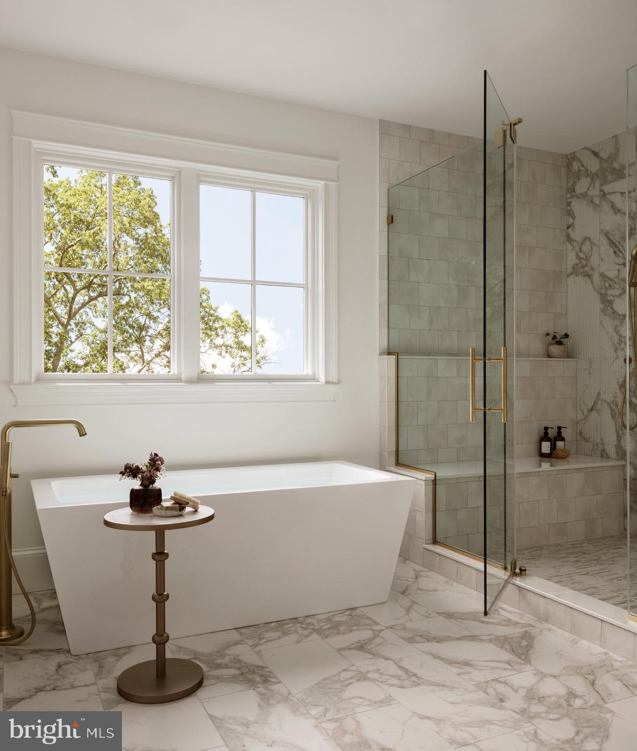 502 North Jackson Street Arlington, VA 22201 - Photo 17 of 21 a bathroom with a bathtub and a shower