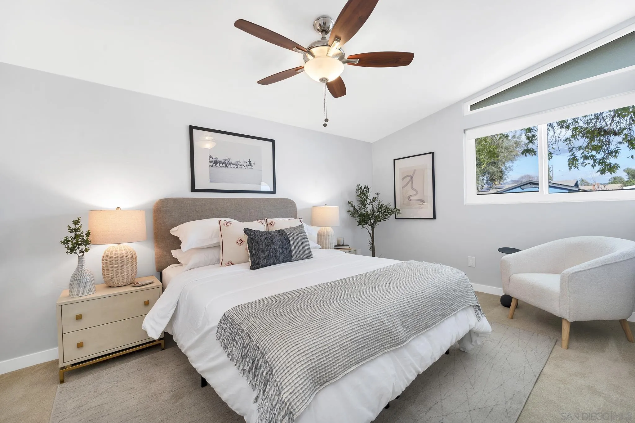 12938 Conley Street Poway, CA 92064 - Photo 15 of 30 a bedroom with a bed and a painting on the wall