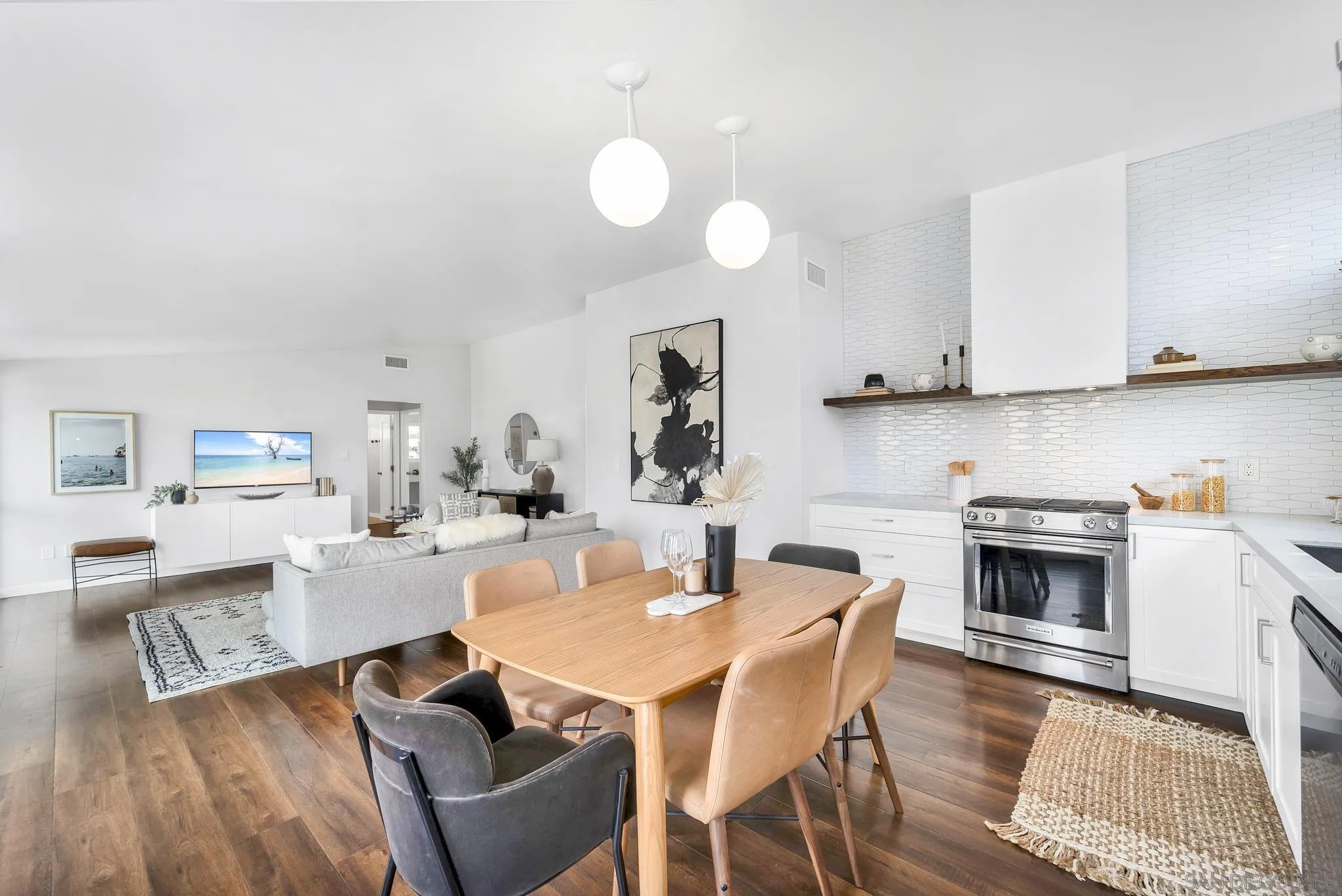 12938 Conley Street Poway, CA 92064 - Photo 10 of 30 a view of kitchen with cabinets and wooden floor