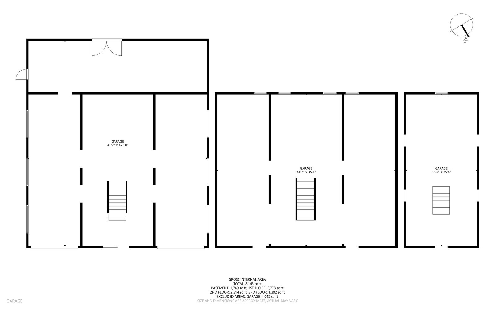 1194 Mercer Road Mercer, ME 04957 - Photo 124 of 124 Three stories of Garage/Barn floor plan