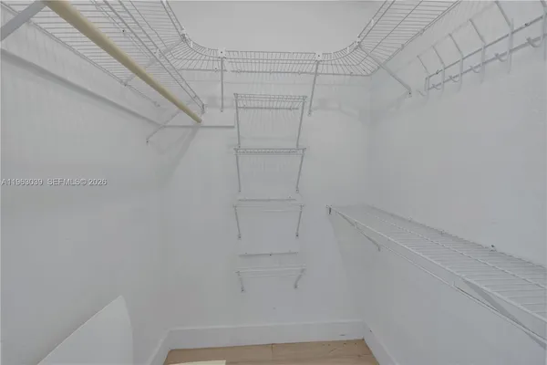 a view of walk in closet