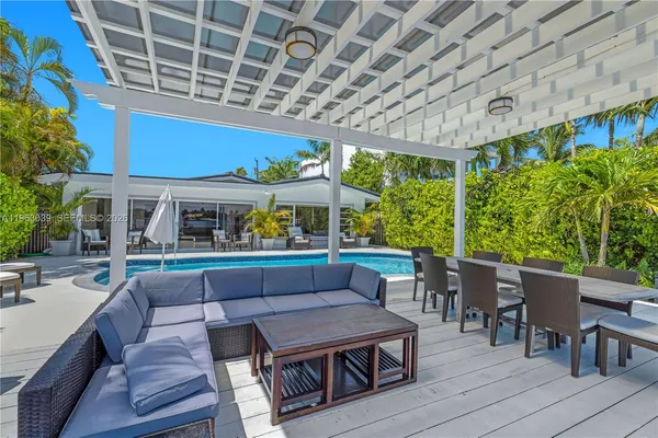 a outdoor living with furniture