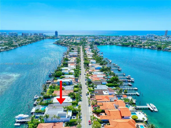 a view of a city and ocean view