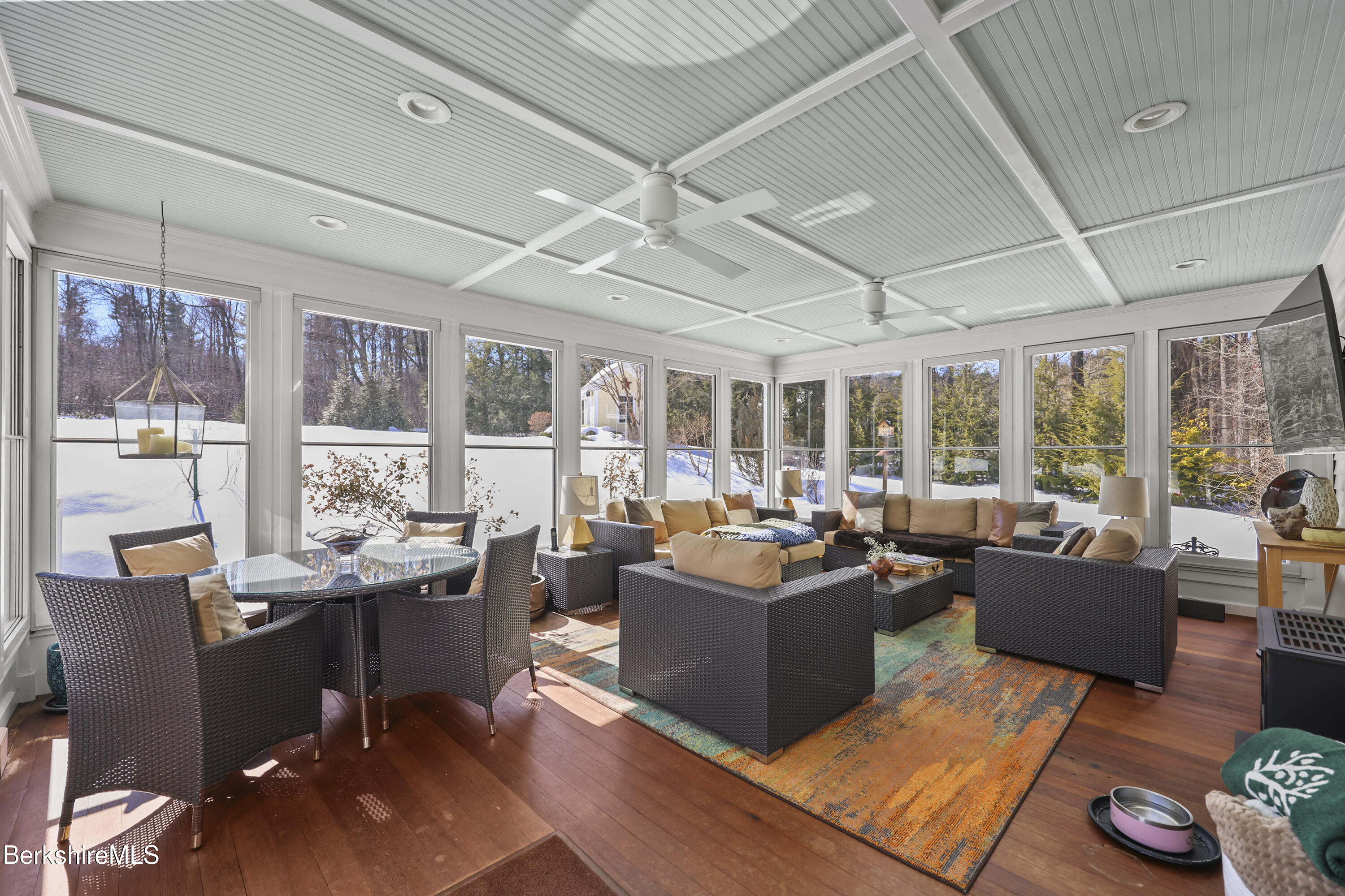 130 East Dugway Road Lenox, MA 01240 - Photo 25 of 89 a living room with fireplace furniture and a large window