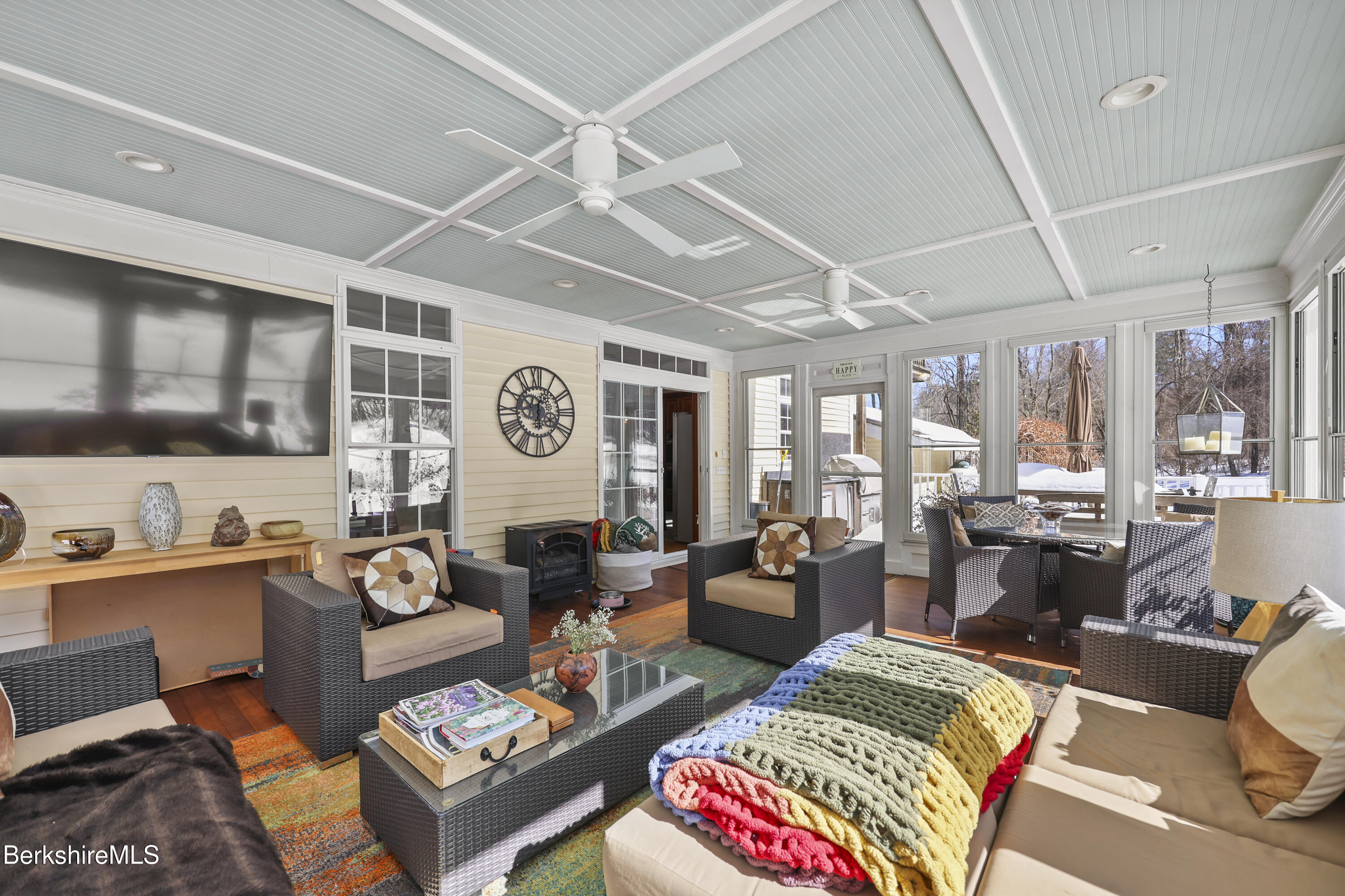 130 East Dugway Road Lenox, MA 01240 - Photo 29 of 89 a living room with furniture and a large window
