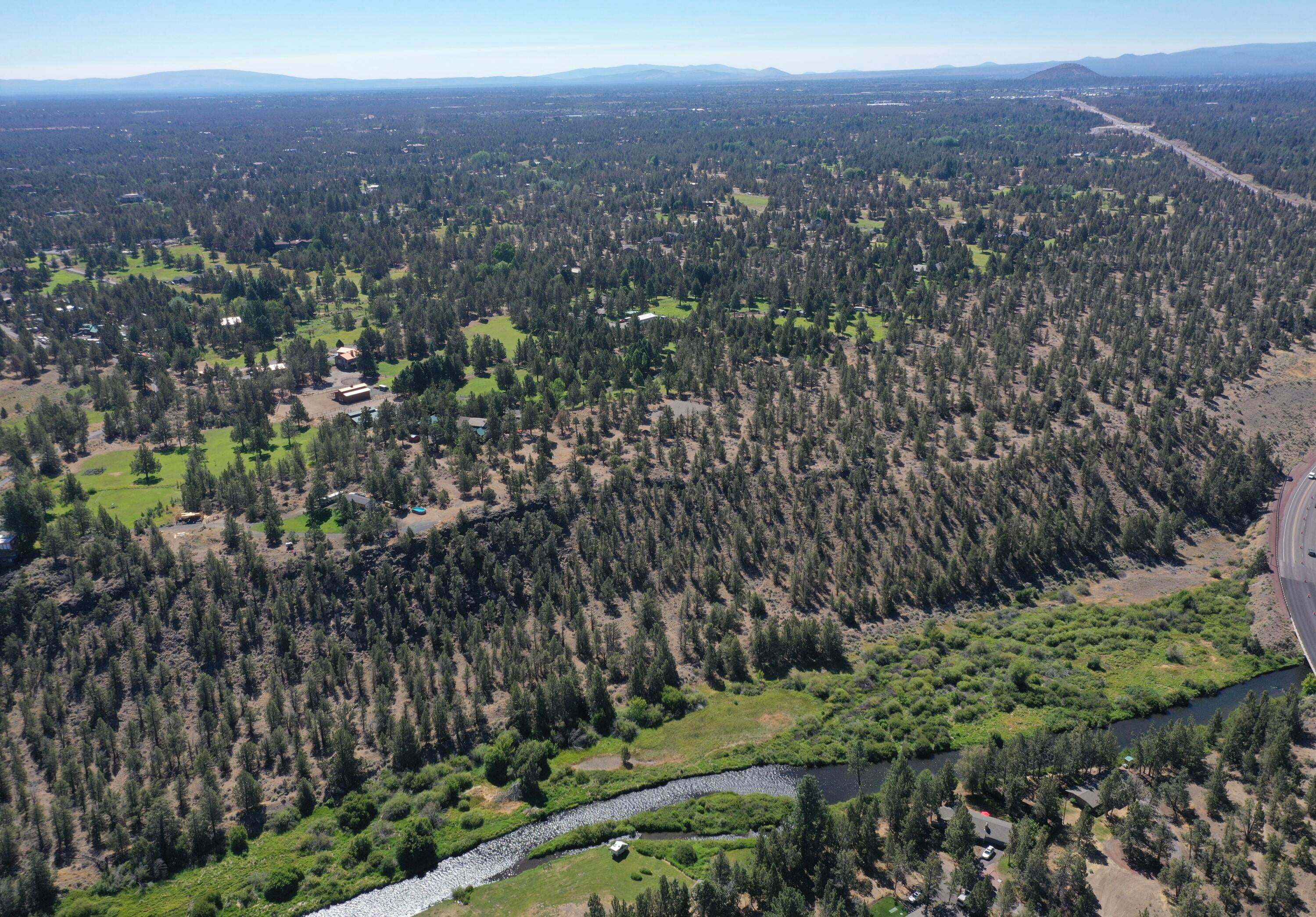 19975 Tumalo Road Bend, OR 97703 - Photo 9 of 19 Aerial view of the property above the rim
