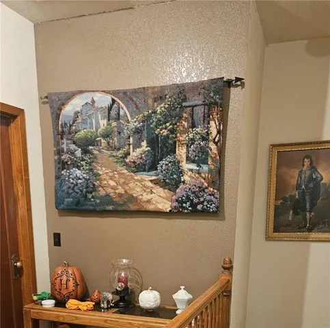 a view of fountain in balcony