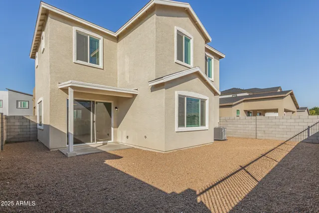 a backyard of a house