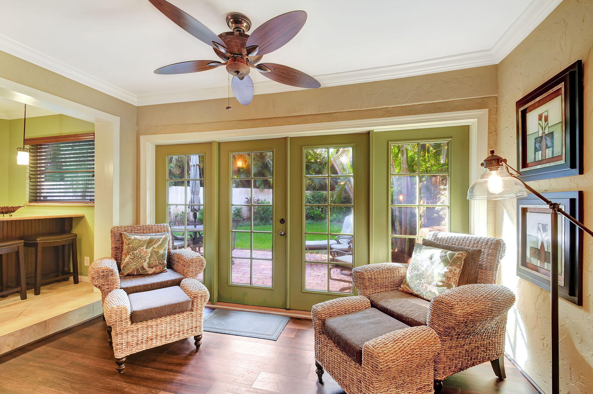318 Southeast 7th Avenue, Unit 3 Delray Beach, FL 33483 - Photo 12 of 44 a living room with furniture and a large window
