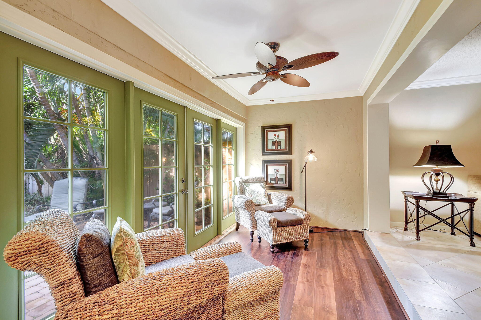318 Southeast 7th Avenue, Unit 3 Delray Beach, FL 33483 - Photo 13 of 44 a living room with furniture and a large window